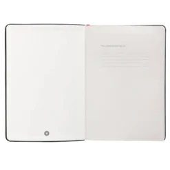 CUADERNO CON GOMILLA ANTARTIK NOTES TAPA DURA A5 HOJAS CUADRICULA NEGRO Y ROJO 100 HOJAS 80 GR FSC