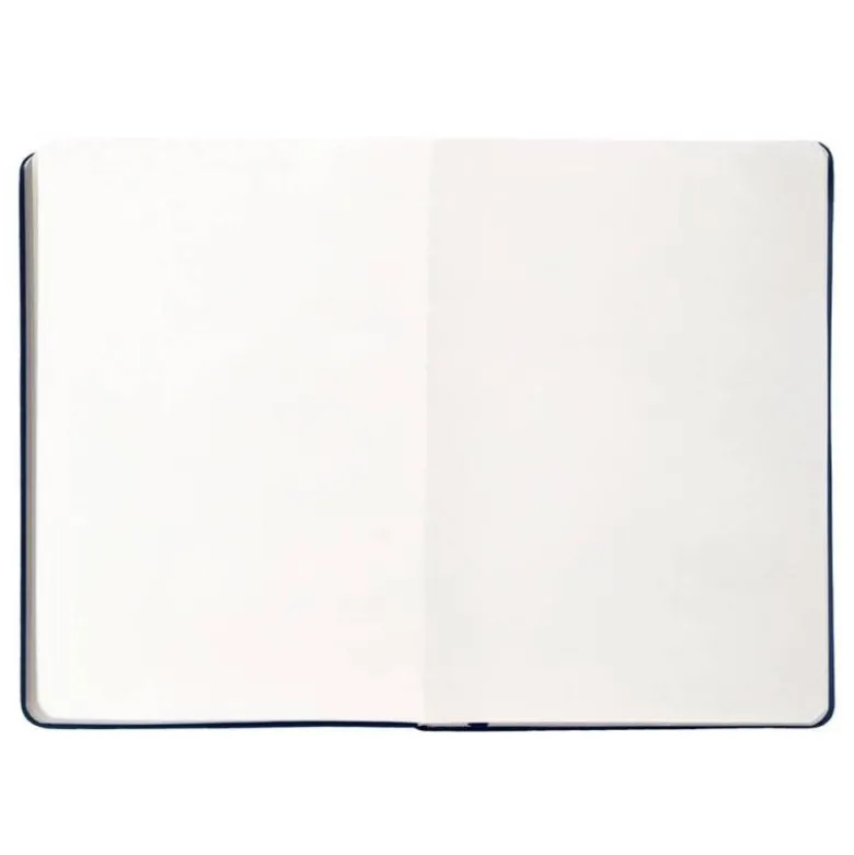 CUADERNO CON GOMILLA ANTARTIK NOTES TAPA DURA A5 HOJAS LISAS AZUL MARINO 100 HOJAS 80 GR FSC
