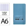 CUADERNO CON GOMILLA ANTARTIK NOTES TAPA BLANDA A6 CUADRICULA AZUL CLARO 100 HOJAS 80 GR FSC