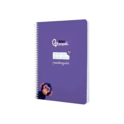 CUADERNO ESPIRAL LIDERPAPEL DI N A5 PAUTAGUIA TAPA BLANDA 40H 75 GR CUADRO PAUTADO 2,5MM COLOR LILA