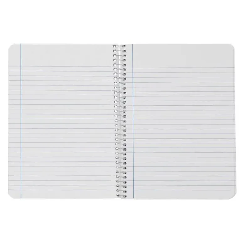 CUADERNO ESPIRAL LIDERPAPEL DIN A5 WITTY TAPA DURA 80H 90GR RAYADO HORIZONTAL 8MM CON MARGEN COLORES SURTIDOS