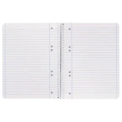 Cuaderno espiral Liderpapel Din A5 micro serie azul tapa blanda 80h 75 gr horizontal 6 taladros azul