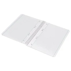 Cuaderno espiral Liderpapel Din A5 micro serie azul tapa blanda 80h 75 gr cuadro5mm 6 taladros azul