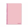 Cuaderno Espiral Liderpapel Write Tamaño Folio Cuadrícula 4 mm 80 hojas Color Rosa