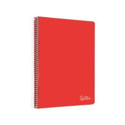 CUADERNO ESPIRAL LIDERPAPEL A4 MICRO WITTY TAPA DURA 120H 90GR HORIZONTAL 8MM 5 BANDAS 4 TALADROS COLORES SURTIDOS