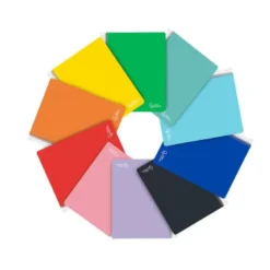 CUADERNO ESPIRAL LIDERPAPEL A4 MICRO WITTY TAPA DURA 120H 90GR HORIZONTAL 8MM 5 BANDAS 4 TALADROS COLORES SURTIDOS