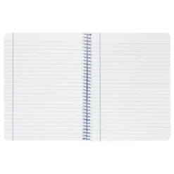 CUADERNO ESPIRAL LIDERPAPEL A4 WONDER TAPA PLASTICO 80H 90GR RAYADO HORIZONTAL CON MARGEN COLOR ROJO