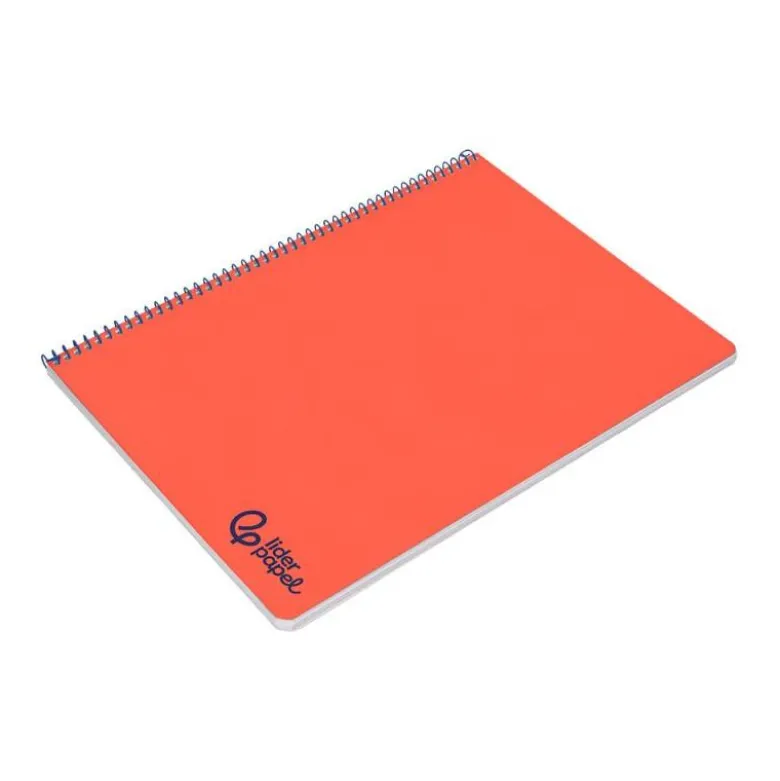 CUADERNO ESPIRAL LIDERPAPEL A4 WONDER TAPA PLASTICO 80H 90GR RAYADO HORIZONTAL CON MARGEN COLOR ROJO
