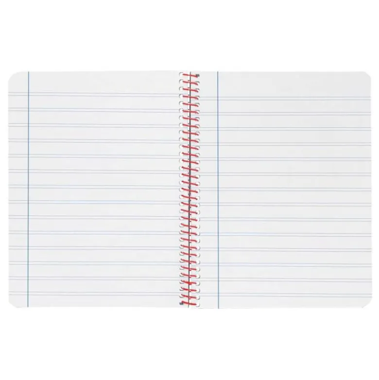 CUADERNO ESPIRAL LIDERPAPEL A4 WONDER TAPA PLASTICO 80H 90GR PAUTA ESTRECHA 2,5MM CON MARGEN COLOR NARANJA