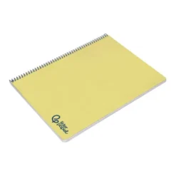 CUADERNO ESPIRAL LIDERPAPEL A4 WONDER TAPA PLASTICO 80H 90GR RAYADO HORIZONTAL CON MARGEN COLOR AMARILLO