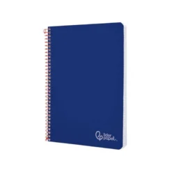 CUADERNO ESPIRAL LIDERPAPEL DIN A4 WITTY TAPA DURA 80H 90GR PAUTA 2,5MM CON MARGEN COLOR AZUL OSCURO
