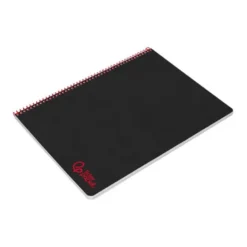 CUADERNO ESPIRAL LIDERPAPEL A4 WONDER TAPA PLASTICO 80H 90GR RAYADO HORIZONTAL CON MARGEN COLOR NEGRO