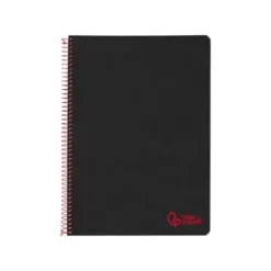 CUADERNO ESPIRAL LIDERPAPEL A4 WONDER TAPA PLASTICO 80H 90GR PAUTA ESTRECHA 2,5MM CON MARGEN COLOR NEGRO