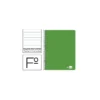 Cuaderno espiral liderpapel write folio tapa blanda 80h 60gr rayado horizontal con margen color verde