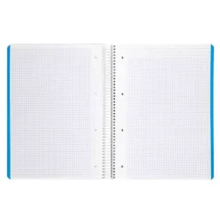 CUADERNO ESPIRAL LIDERPAPEL A4 MICRO WITTY TAPA DURA 120H 90GR CUADRO 5MM 5 BANDAS 4 TALADROS COLORES SURTIDOS