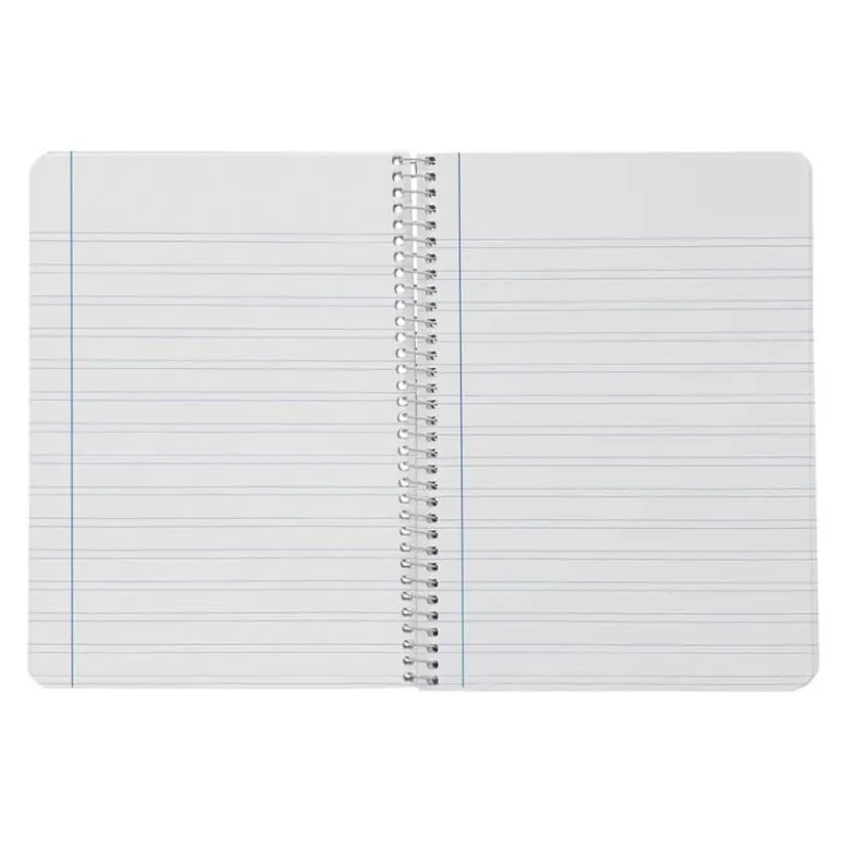 CUADERNO ESPIRAL LIDERPAPEL DIN A5 WITTY TAPA DURA 80H 90GR PAUTA ANCHA 3,5MM CON MARGEN COLORES SURTIDOS