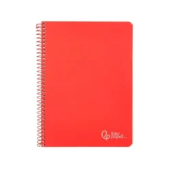 CUADERNO ESPIRAL LIDERPAPEL DIN A4 WITTY TAPA DURA 80H 90GR PAUTA 2,5MM CON MARGEN COLOR ROJO