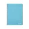 CUADERNO ESPIRAL LIDERPAPEL DIN A4 WITTY TAPA DURA 80H 90GR PAUTA 2,5MM CON MARGEN COLORES SURTIDOS