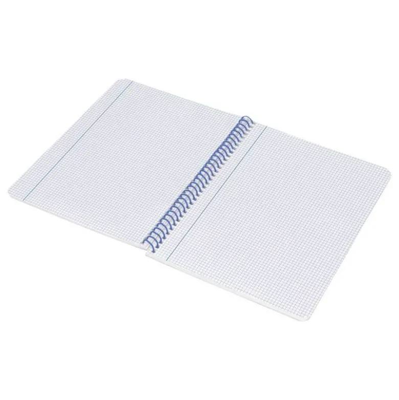 CUADERNO ESPIRAL LIDERPAPEL A4 WONDER TAPA PLASTICO 80H 90GR CUADRO 4MM CON MARGEN COLOR VERDE OSCURO