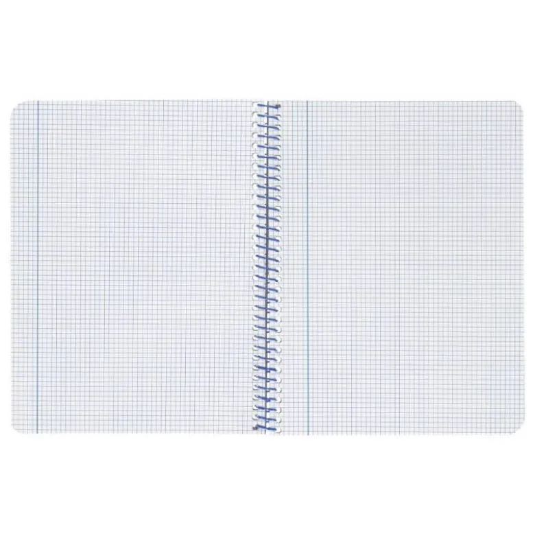 CUADERNO ESPIRAL LIDERPAPEL A4 WONDER TAPA PLASTICO 80H 90GR CUADRO 4MM CON MARGEN COLOR VERDE OSCURO