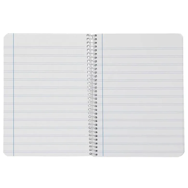 CUADERNO ESPIRAL LIDERPAPEL DIN A5 SMART TAPA BLANDA 80H 75GR RAYADO MONTESSORI 5MM COLORES SURTIDOS