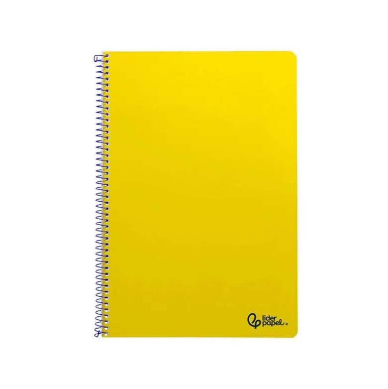 CUADERNO ESPIRAL LIDERPAPEL DIN A4 SMART TAPA BLANDA 80H 75GR PAUTA 2,5MM CON MARGEN COLOR AMARILLO