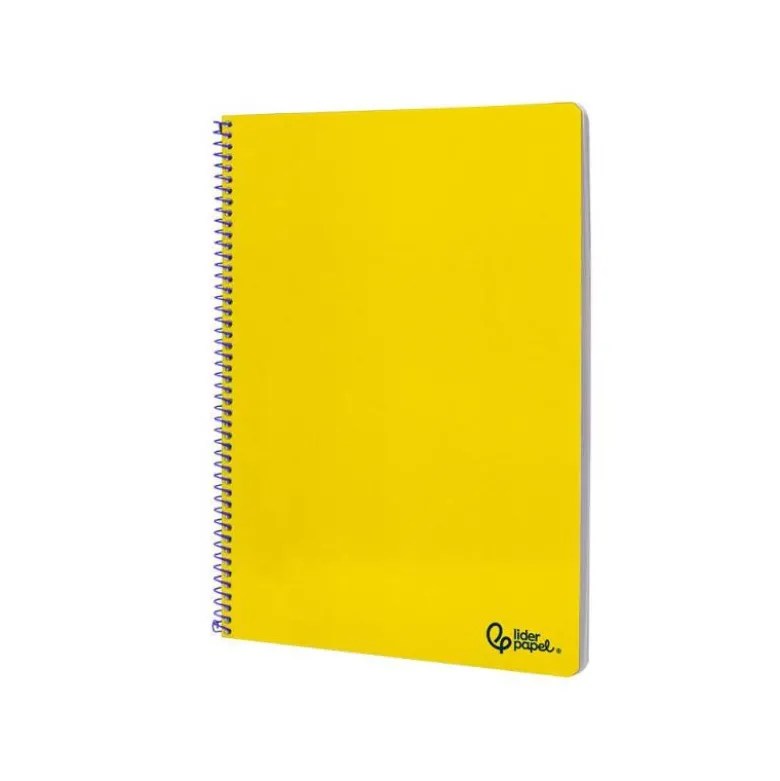 CUADERNO ESPIRAL LIDERPAPEL DIN A4 SMART TAPA BLANDA 80H 75GR PAUTA 2,5MM CON MARGEN COLOR AMARILLO