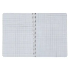 CUADERNO ESPIRAL LIDERPAPEL DIN A5 SMART TAPA BLANDA 80H 75GR MILIMETRADO 2MM COLORES SURTIDOS