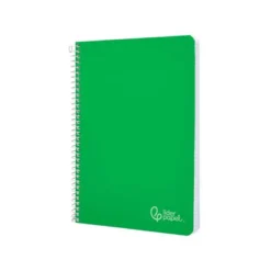 CUADERNO ESPIRAL LIDERPAPEL DIN A4 WITTY TAPA DURA 80H 90GR RAYADO HORIZONTAL CON MARGEN COLOR VERDE