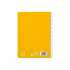 CUADERNO ESPIRAL LIDERPAPEL DI N A5 PAUTAGUIA TAPA BLANDA 40H 75 GR CUADRO PAUTADO 3MM COLOR AMARILLO