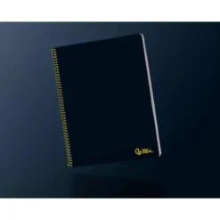 CUADERNO ESPIRAL LIDERPAPEL DIN A4 SMART TAPA BLANDA 80H 75GR PAUTA 3,5MM CON MARGEN COLOR NEGRO