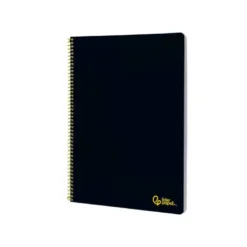 CUADERNO ESPIRAL LIDERPAPEL DIN A4 SMART TAPA BLANDA 80H 75GR PAUTA 3,5MM CON MARGEN COLOR NEGRO