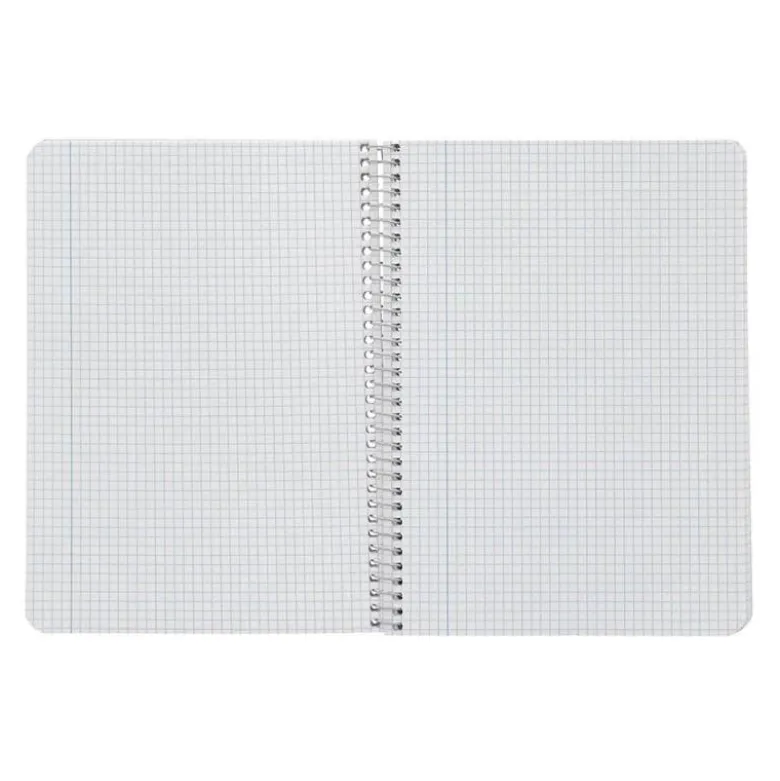 CUADERNO ESPIRAL LIDERPAPEL DIN A5 WITTY TAPA DURA 80H 90GR CUADRO 4MM CON MARGEN COLORES SURTIDOS