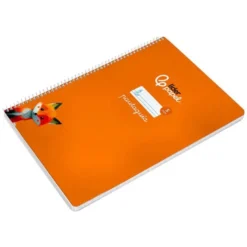 CUADERNO ESPIRAL LIDERPAPEL DI N A4 PAUTAGUIA TAPA BLANDA 80H 75 GR CUADRO PAUTADO 5MM COLOR NARANJA