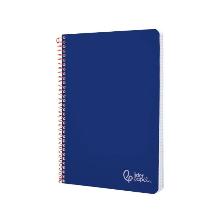 CUADERNO ESPIRAL LIDERPAPEL DIN A4 WITTY TAPA DURA 80H 90GR RAYADO HORIZONTAL CON MARGEN COLOR AZUL OSCURO