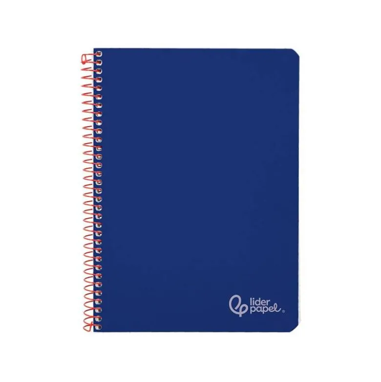 CUADERNO ESPIRAL LIDERPAPEL DIN A4 WITTY TAPA DURA 80H 90GR RAYADO HORIZONTAL CON MARGEN COLOR AZUL OSCURO