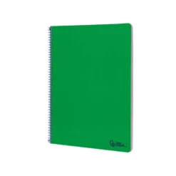 CUADERNO ESPIRAL LIDERPAPEL DIN A4 SMART TAPA BLANDA 80H 75GR PAUTA 2,5MM CON MARGEN COLOR VERDE