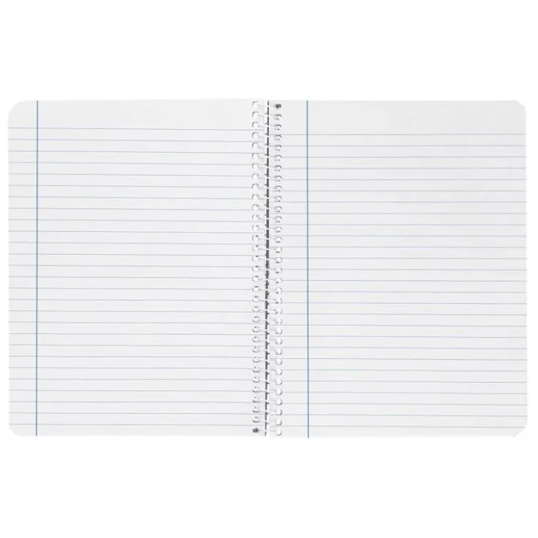 CUADERNO ESPIRAL LIDERPAPEL DIN A4 WITTY TAPA DURA 80H 90GR RAYADO HORIZONTAL CON MARGEN COLOR AMARILLO