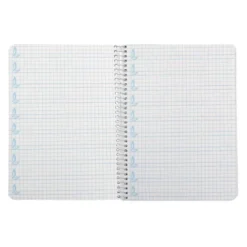 CUADERNO ESPIRAL LIDERPAPEL DI N A5 PAUTAGUIA TAPA DURA 80H 90 GR CUADRO PAUTADO 5MM COLOR LILA