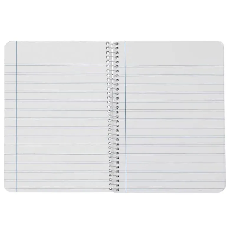 CUADERNO ESPIRAL LIDERPAPEL DIN A5 SMART TAPA BLANDA 80H 75GR PAUTA 2,5MM CON MARGEN COLORES SURTIDOS