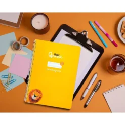 CUADERNO ESPIRAL LIDERPAPEL DI N A4 PAUTAGUIA TAPA BLANDA 80H 75 GR CUADRO PAUTADO 3MM COLOR AMARILLO