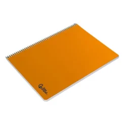 CUADERNO ESPIRAL LIDERPAPEL DIN A4 SMART TAPA BLANDA 80H 75GR PAUTA 2,5MM CON MARGEN COLOR NARANJA