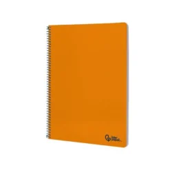 CUADERNO ESPIRAL LIDERPAPEL DIN A4 SMART TAPA BLANDA 80H 75GR PAUTA 2,5MM CON MARGEN COLOR NARANJA