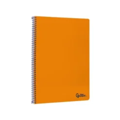 CUADERNO ESPIRAL LIDERPAPEL DIN A4 SMART TAPA BLANDA 80H 75GR PAUTA 2,5MM CON MARGEN COLOR NARANJA