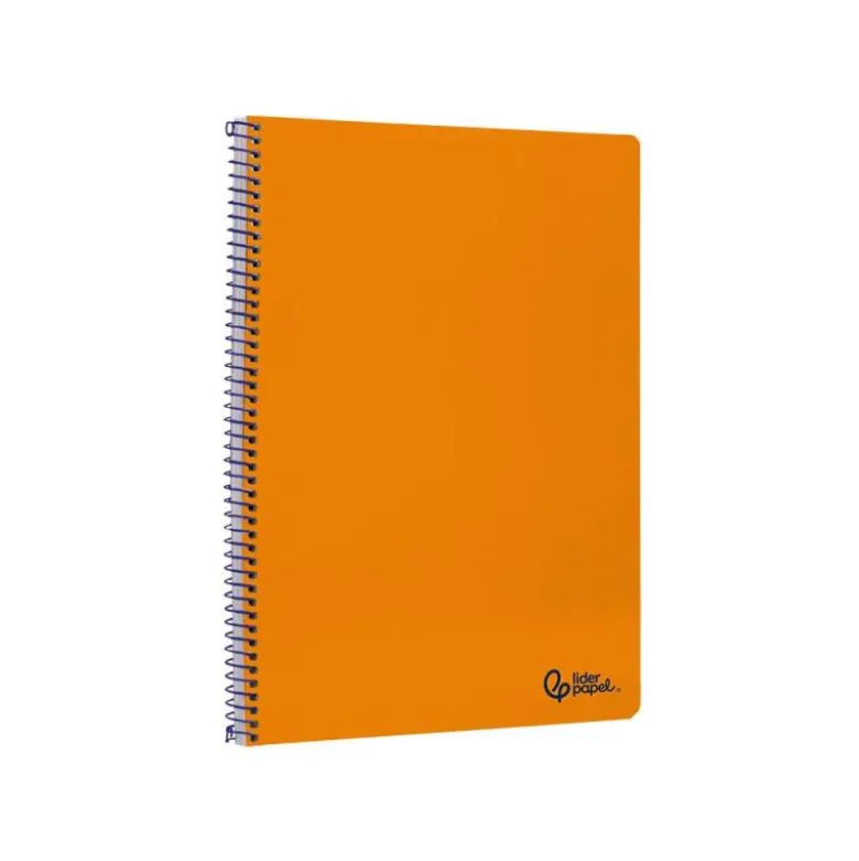 CUADERNO ESPIRAL LIDERPAPEL DIN A4 SMART TAPA BLANDA 80H 75GR PAUTA 2,5MM CON MARGEN COLOR NARANJA