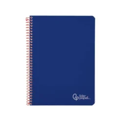 CUADERNO ESPIRAL LIDERPAPEL DIN A5 WITTY TAPA DURA 80H 90GR CUADRO 4MM CON MARGEN COLOR AZUL MARINO