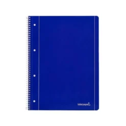 Cuaderno espiral liderpapel a4 micro serie azul tapa blanda 80h 80 gr cuadro5mm con margen 4 taladros color azul