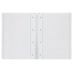 Cuaderno espiral liderpapel a4 micro serie azul tapa blanda 80h 80 gr cuadro5mm con margen 4 taladros color azul