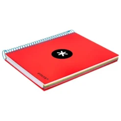 CUADERNO ESPIRAL LIDERPAPEL A5 MICRO ANTARTIK TAPA FORRADA 120 H 100G HORIZONTAL 5 BANDAS6 TALADROS COLORES SURTIDOS