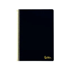 CUADERNO ESPIRAL LIDERPAPEL DIN A4 SMART TAPA BLANDA 80H 75GR PAUTA 2,5MM CON MARGEN COLOR NEGRO